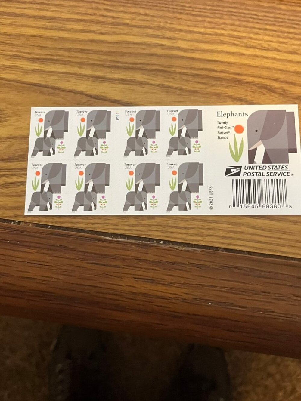 Elephants forever postage stamps-lot of 100-mint